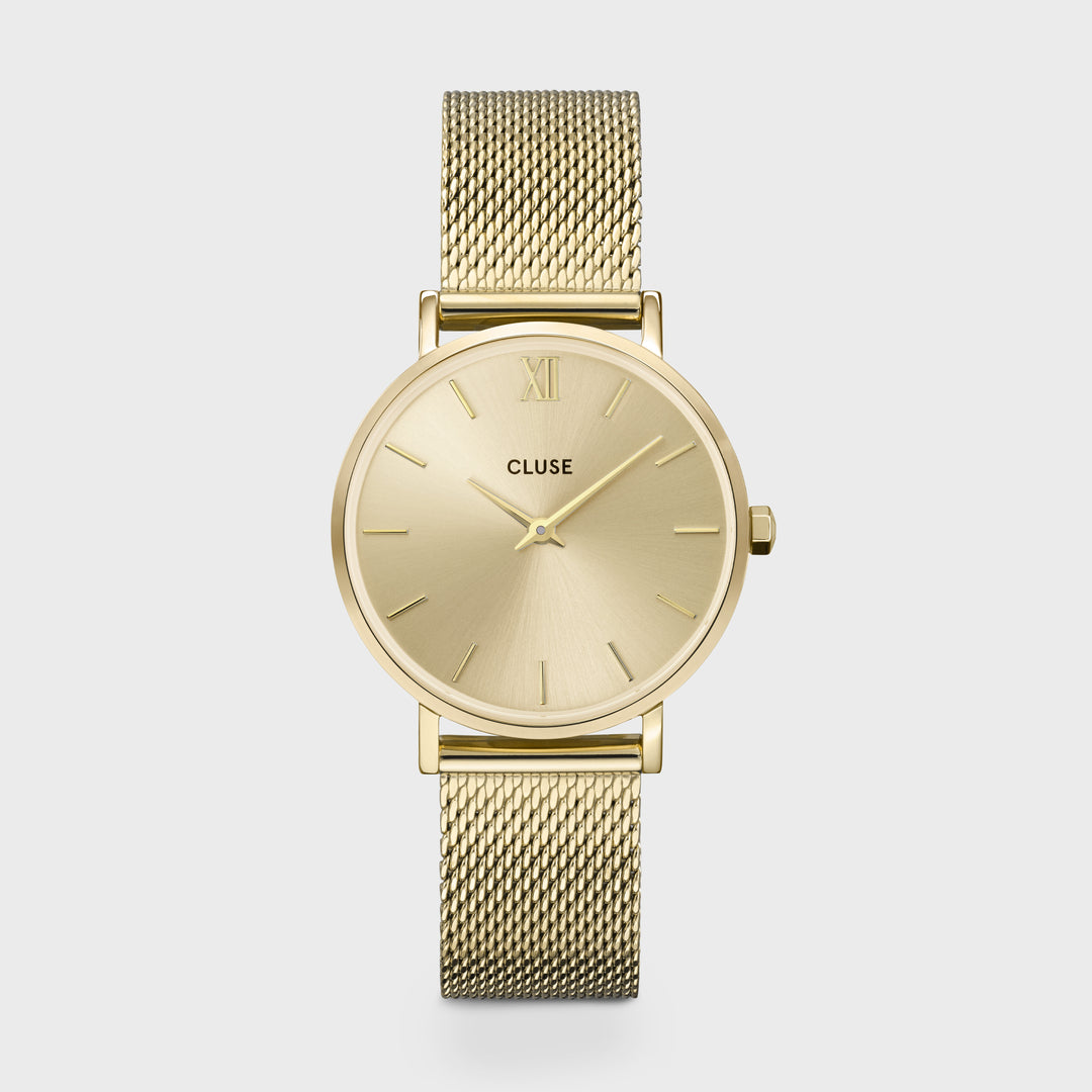CLUSE Minuit Mesh Gold CW10208 - Watch