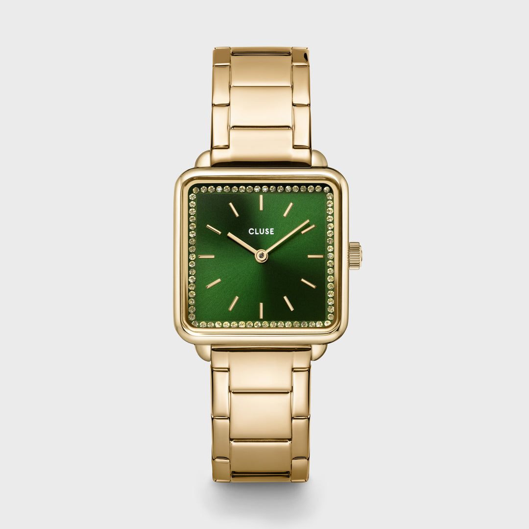 CLUSE La Tétragone Steel Gold/Green CW10311 - Watch