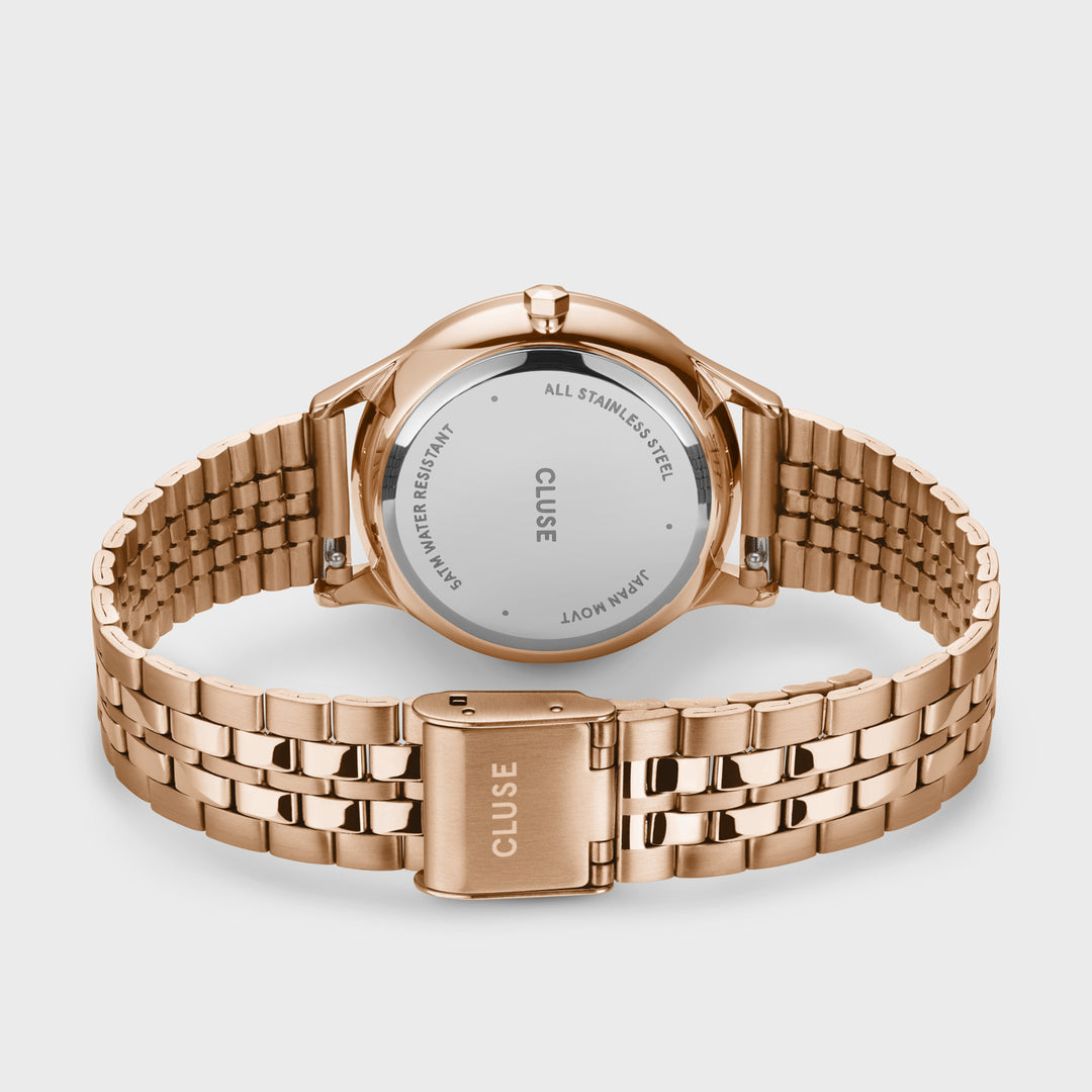 CLUSE Minuit Multifunction Rose Gold CW10702 - Watch clasp and back