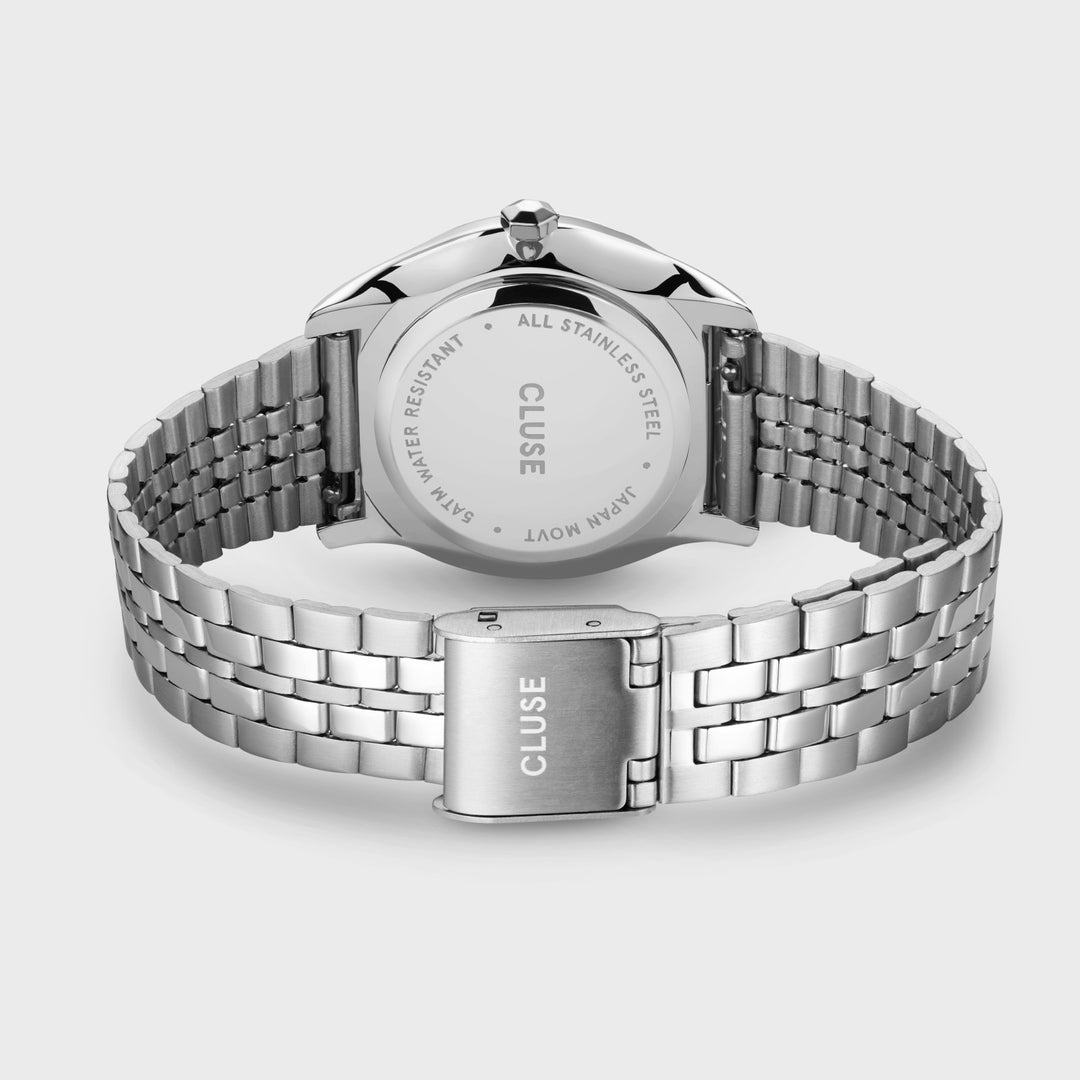 Féroce Petite Watch Steel, Silver Linen, Silver Colour CW11219 - watch back.