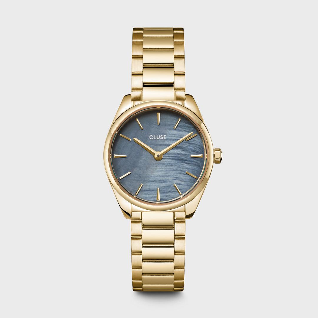 CLUSE Féroce Mini Steel Gold/Blue CW11707 - Watch