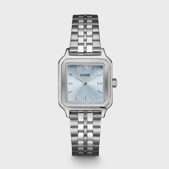 CLUSE Gracieuse Petite Steel Silver/Light Blue CW11806 - Watch