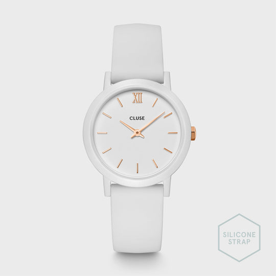 CLUSE Minuit Nylon White, Rose Gold Colour CW11603 - Watch