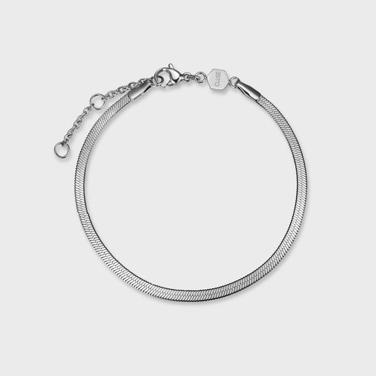 CLUSE Essentielle Snake Bracelet Silver Colour CB13310 - Bracelet