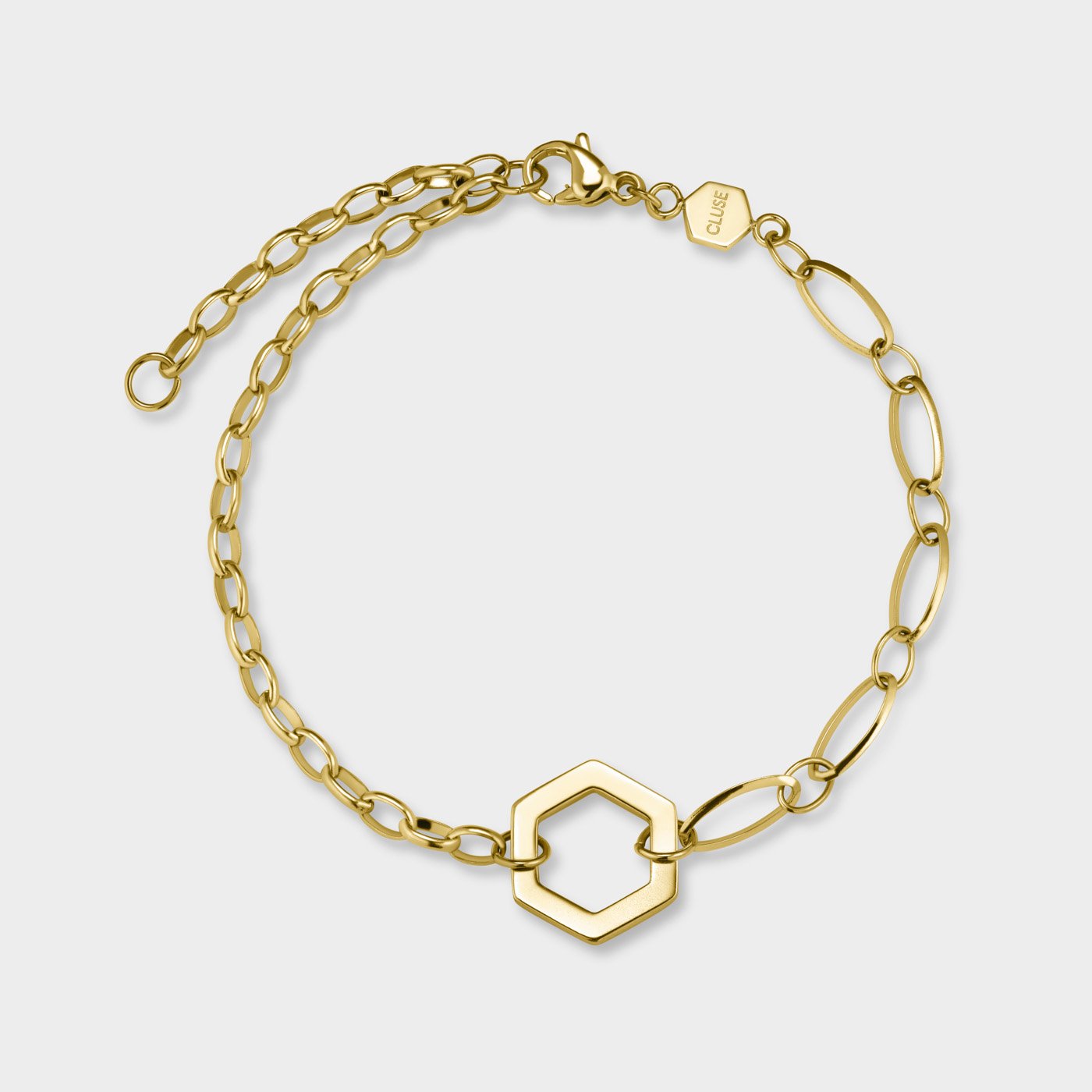 Essentielle Open Mix Chain Bracelet Gold Colour