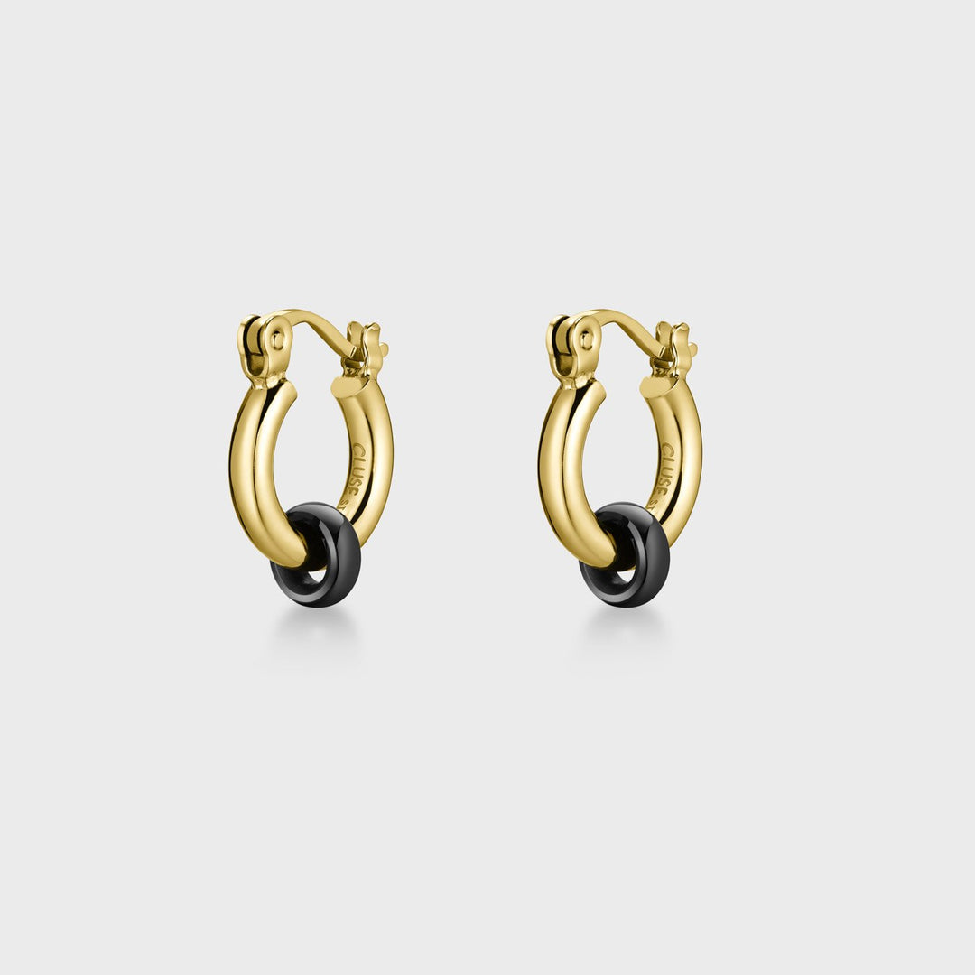 CLUSE Essentielle Hoops Black, Gold Colour CE13311 - Earrings