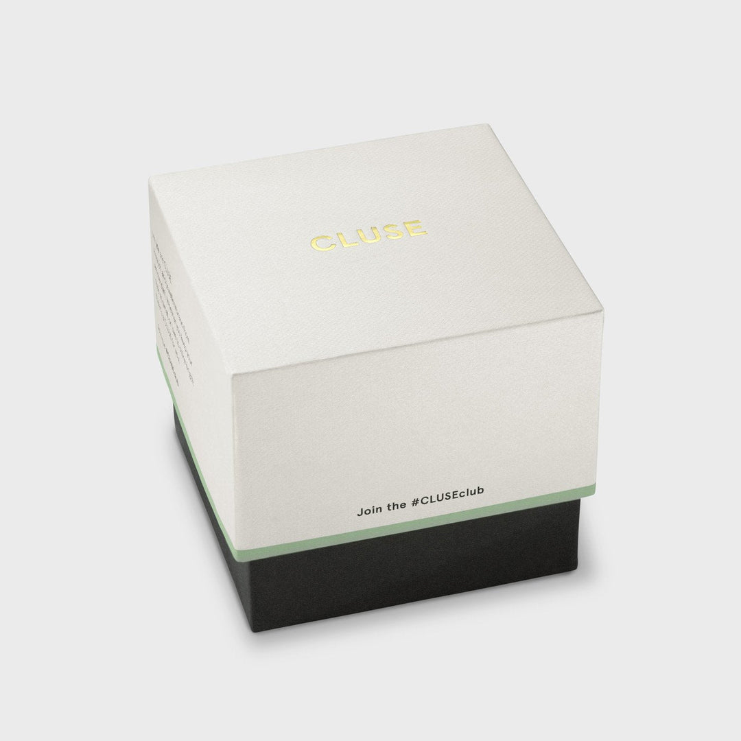 CLUSE Féroce Mini Steel Gold/White CW11705 - packaging