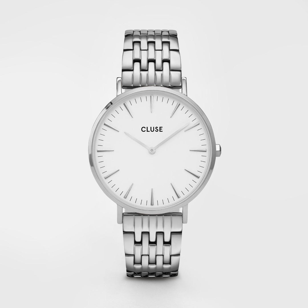 CLUSE Boho Chic Multi-Link Silver White/Silver - Watch