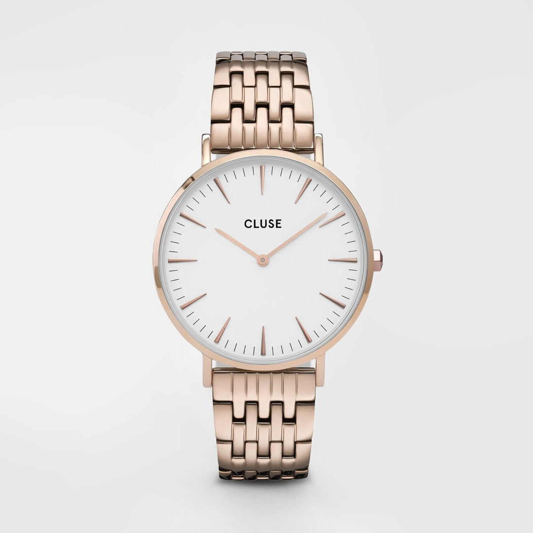 CLUSE Boho Chic Multi-Link Rose Gold White/Rose Gold - Watch