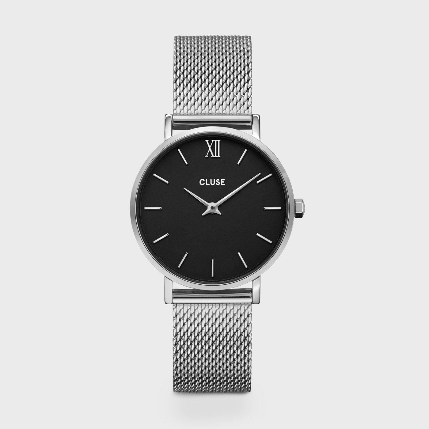 Cluse Minuit Mesh Silver Uhr Cluse Silber CLUSE Minuit Uhr
