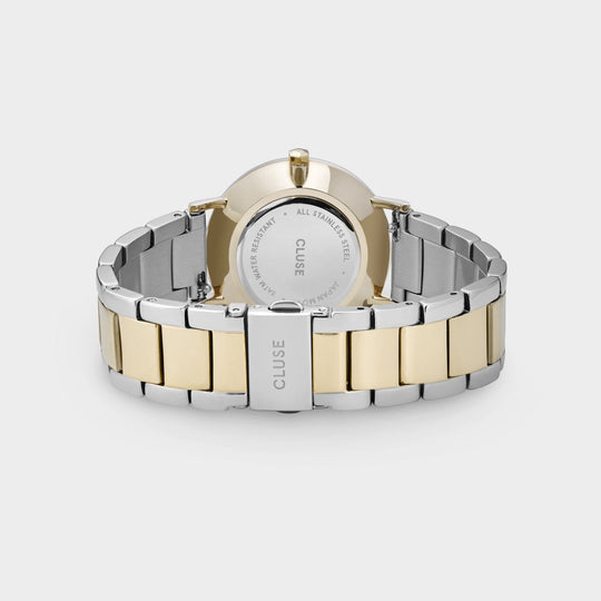 CLUSE Minuit 3-Link Gold Silver/Gold/Silver - Watch clasp and back