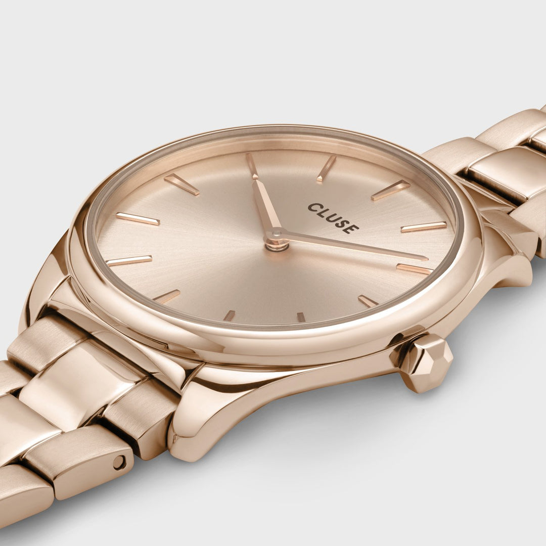 CLUSE Féroce Petite Steel Pink Gold Colour CW11201 - Watch details