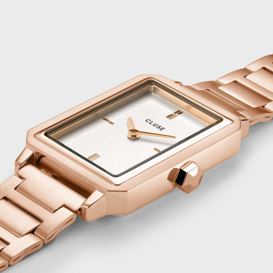 Fluette Steel White Rose Gold Colour CW11503 - Watch case detail