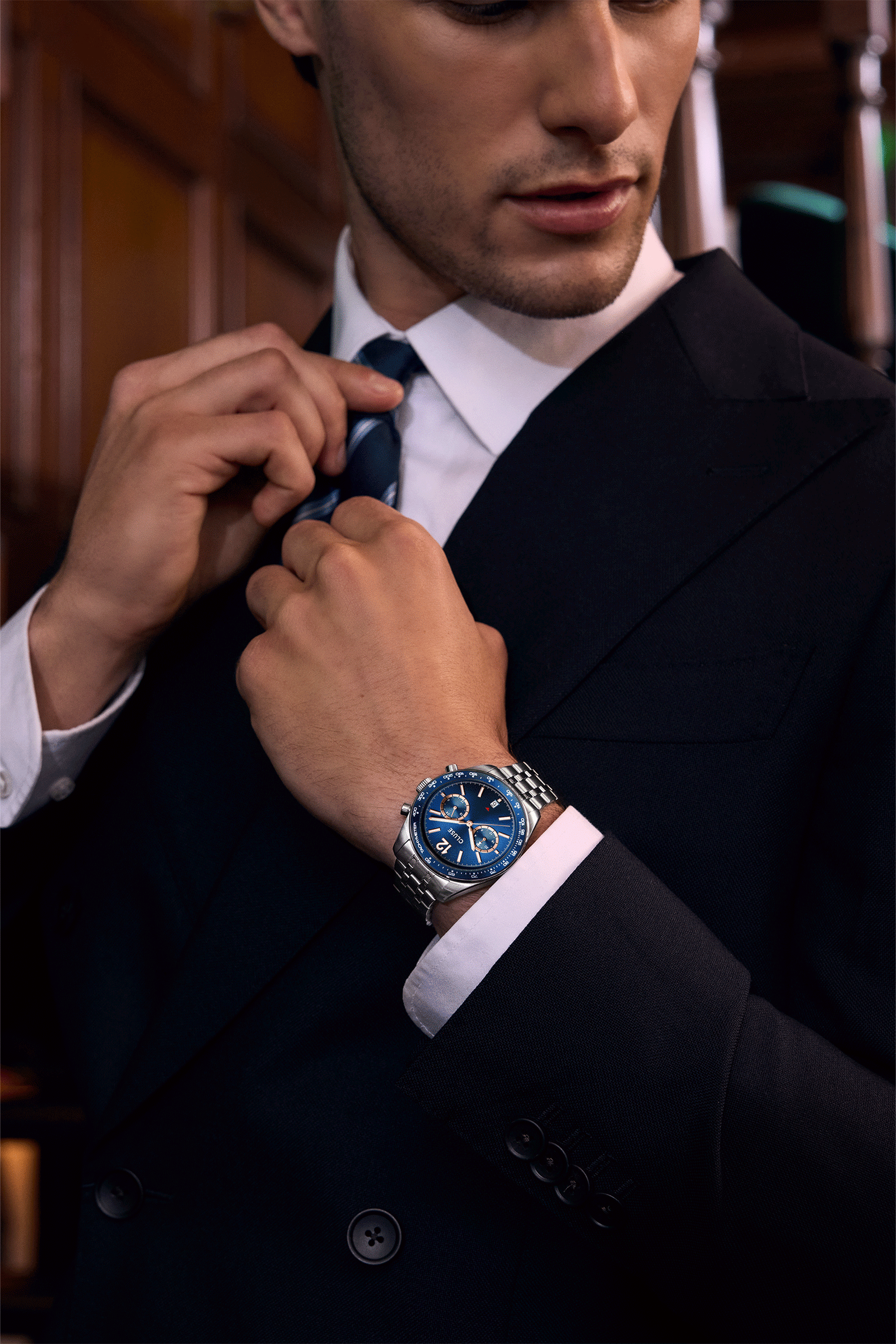 CLUSE Aravis Dual Timer watch for men