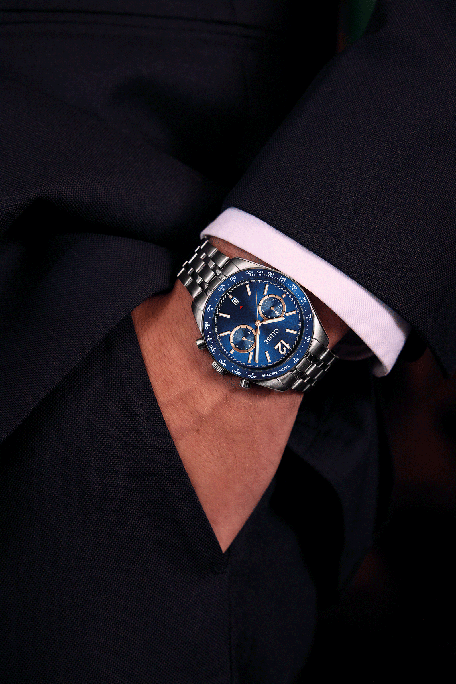 CLUSE Aravis Dual Timer watch for men