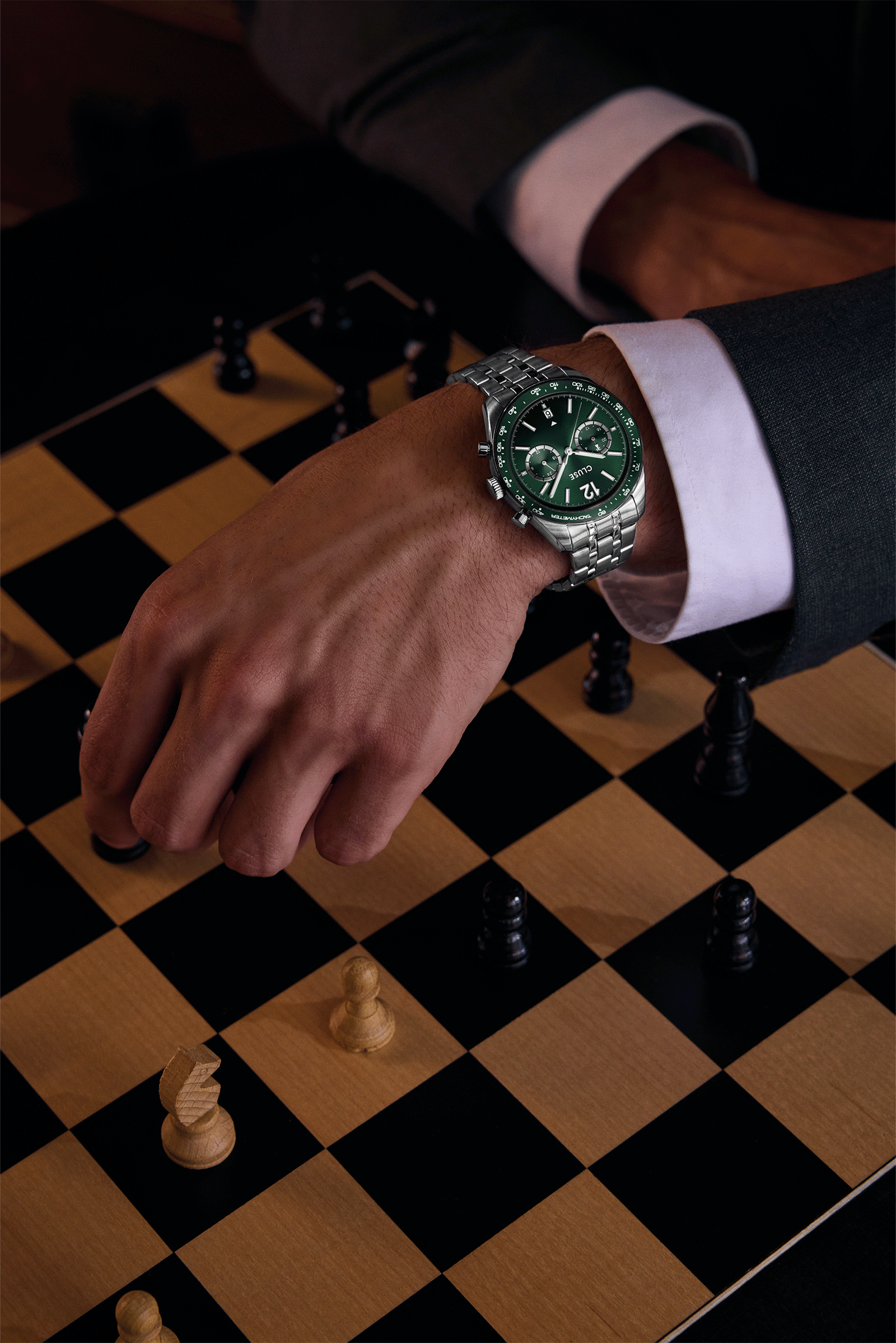 CLUSE Aravis Dual Timer watch for men