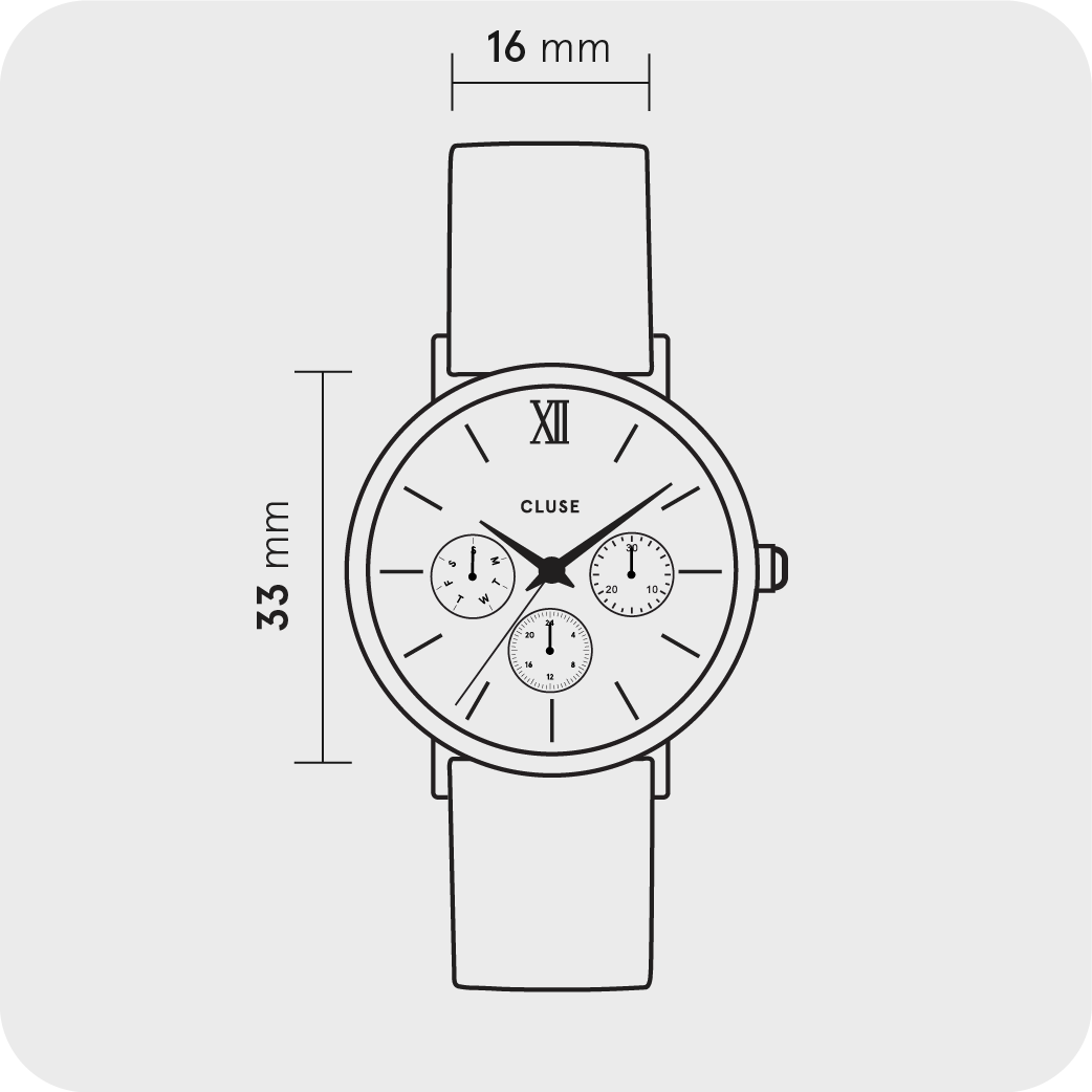 CLUSE MInuit Multifunction Watch - Graphic