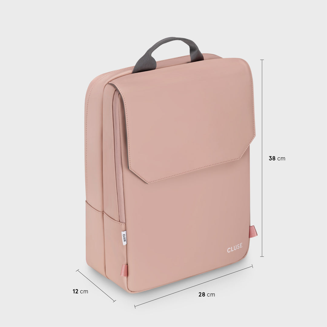 CLUSE Le Réversible Backpack Rose Dark Grey Silver Colour CX03513 - Backpack measurements