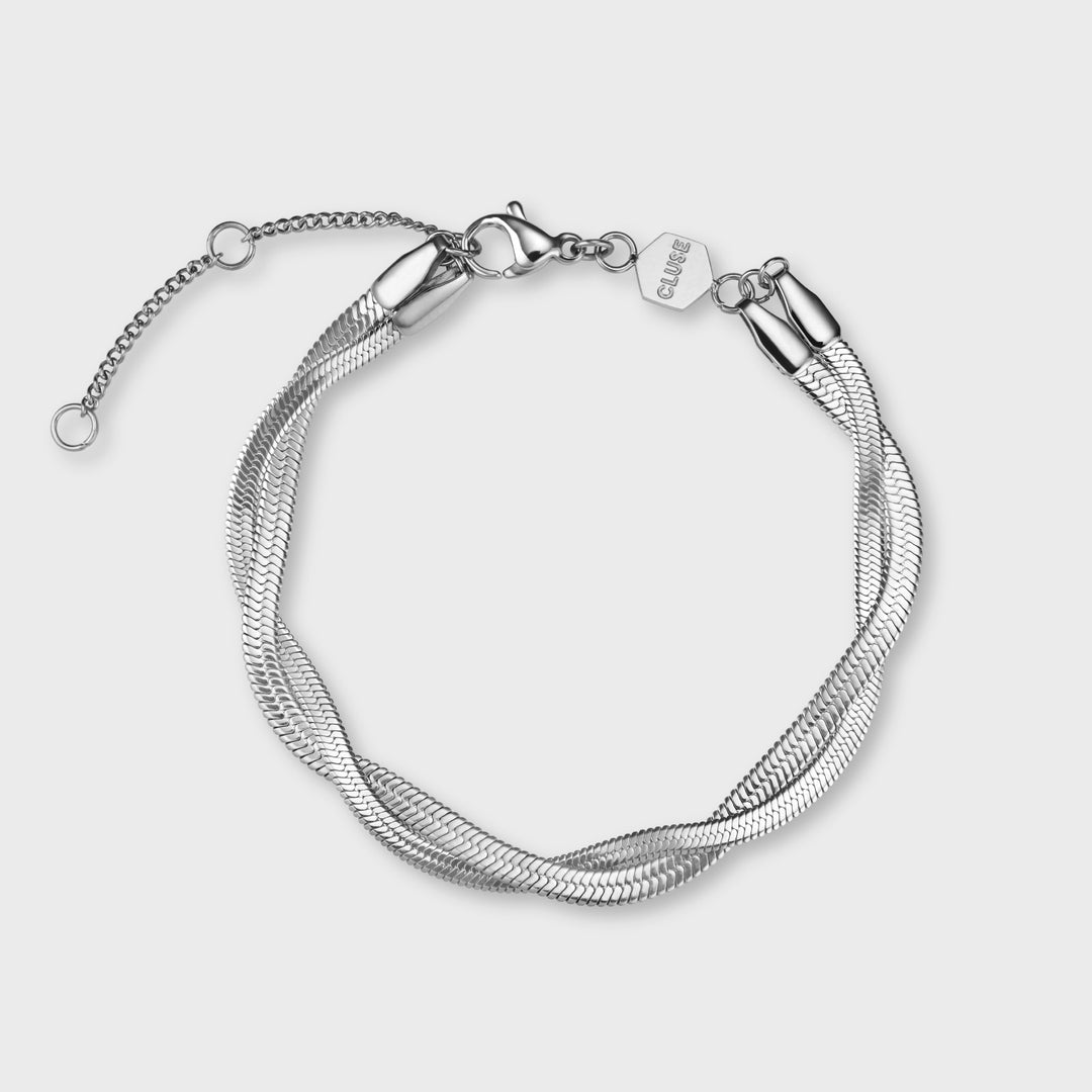 CLUSE Élevé Silver Bracelet CB13364 - Frontal.
