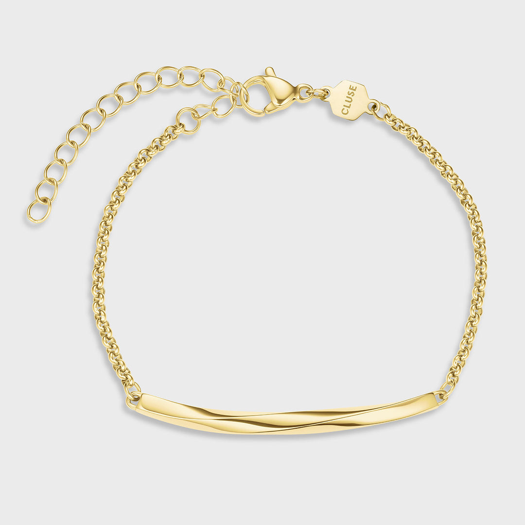 CLUSE Essentielle Twisted Chain Bracelet, Gold Colour CB13384 - Bracelet