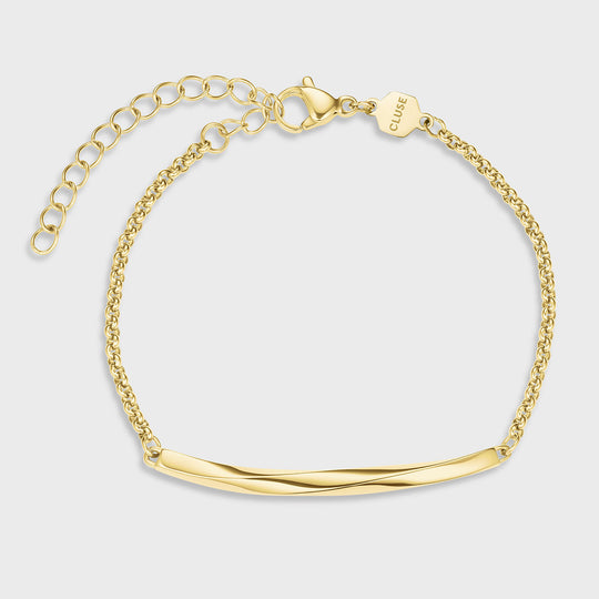 CLUSE Essentielle Twisted Chain Bracelet, Gold Colour CB13384 - Bracelet