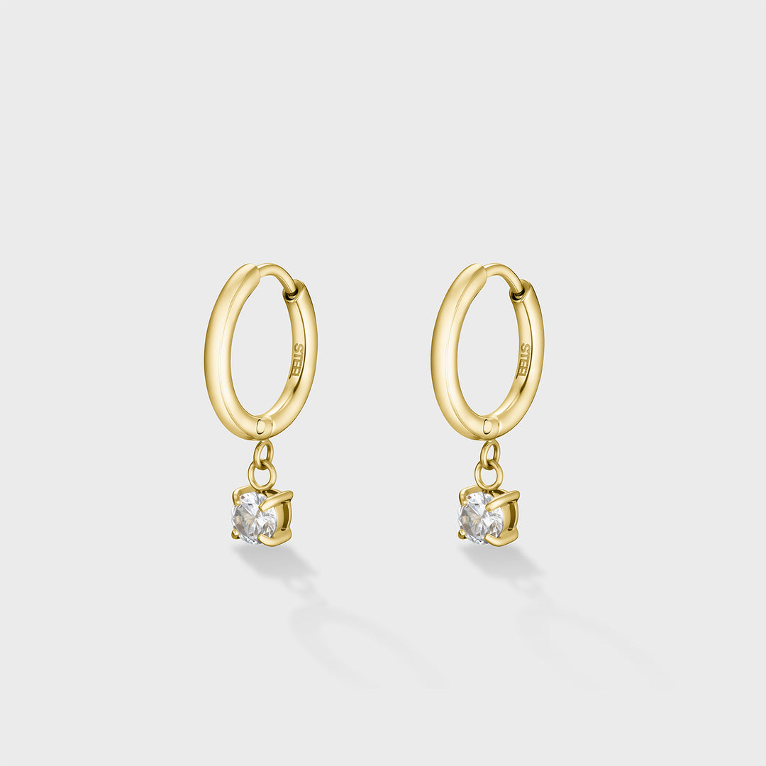 CLUSE Élevé Zirconia Drop Earrings, Gold Colour CE13347 - Earrings