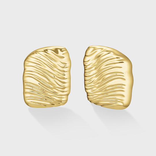 CLUSE Élevé Sand Textured Earrings, Gold Colour CE13350 - Earrings