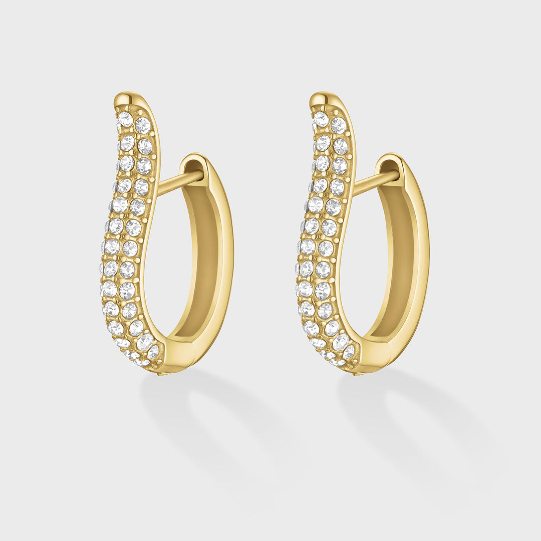 CLUSE Élevé Zirconia Tear Earrings, Gold Colour CE13353 - Earrings