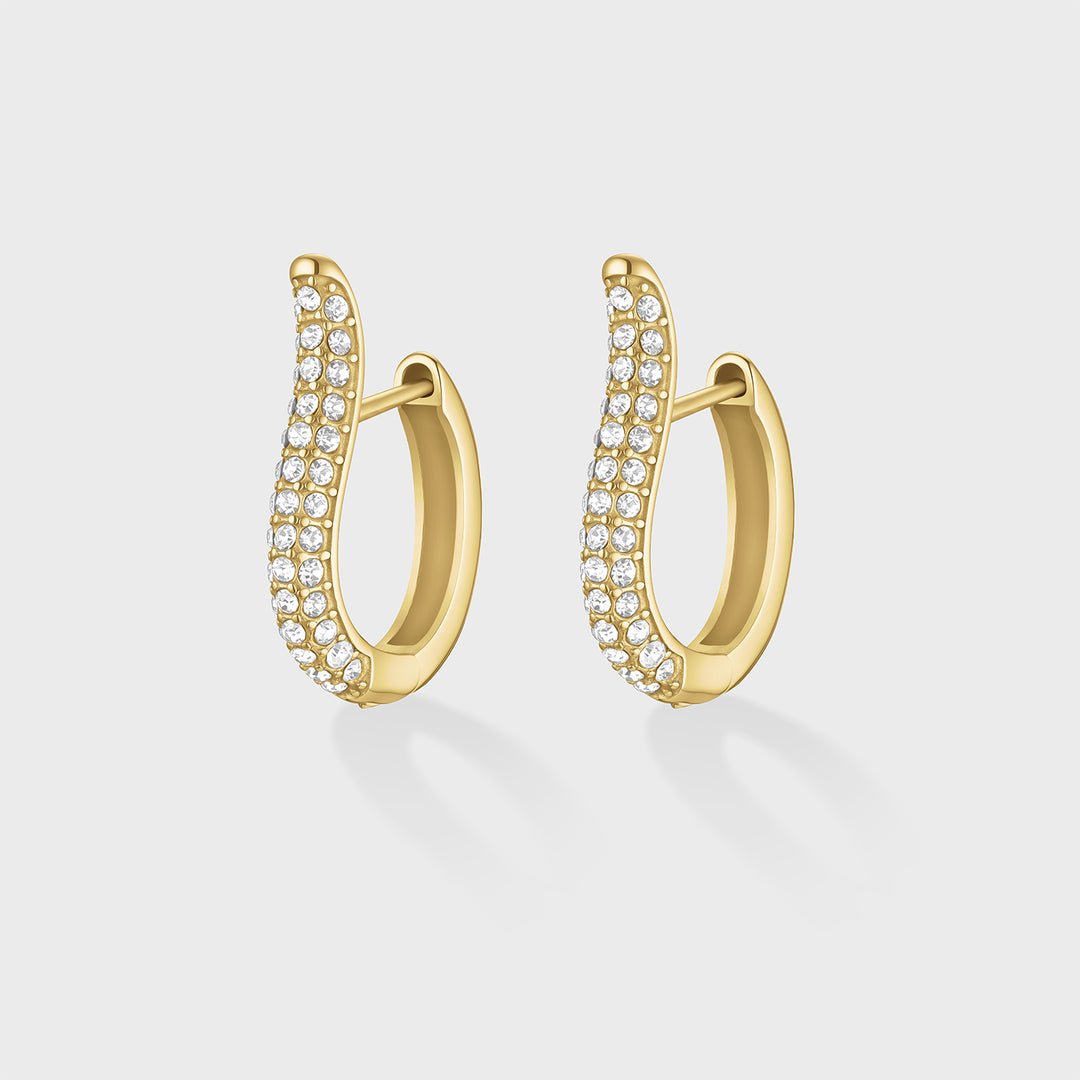 CLUSE Élevé Zirconia Tear Earrings, Gold Colour CE13353 - Earrings
