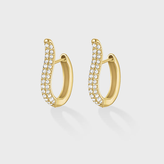 CLUSE Élevé Zirconia Tear Earrings, Gold Colour CE13353 - Earrings