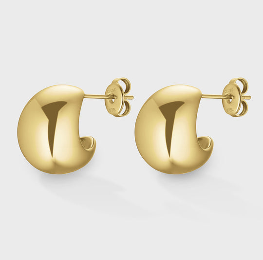 CLUSE Essentielle Small Round Hoop Earrings, Gold Colour CE13357 - Earrings