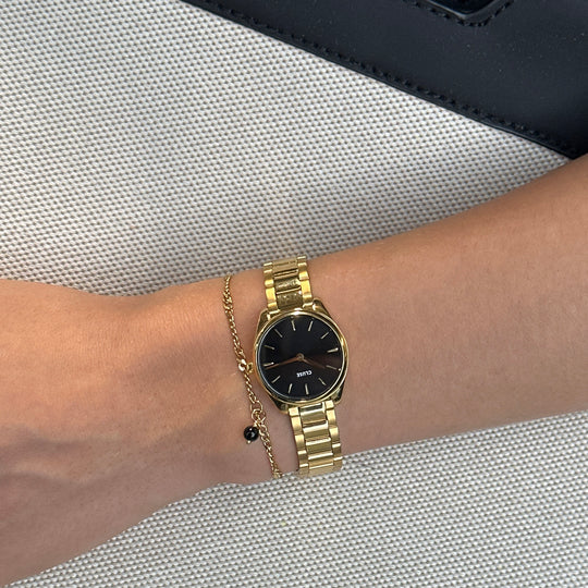 CLUSE Gift Box Féroce Mini Black/Gold CG11701 - Watch on wrist