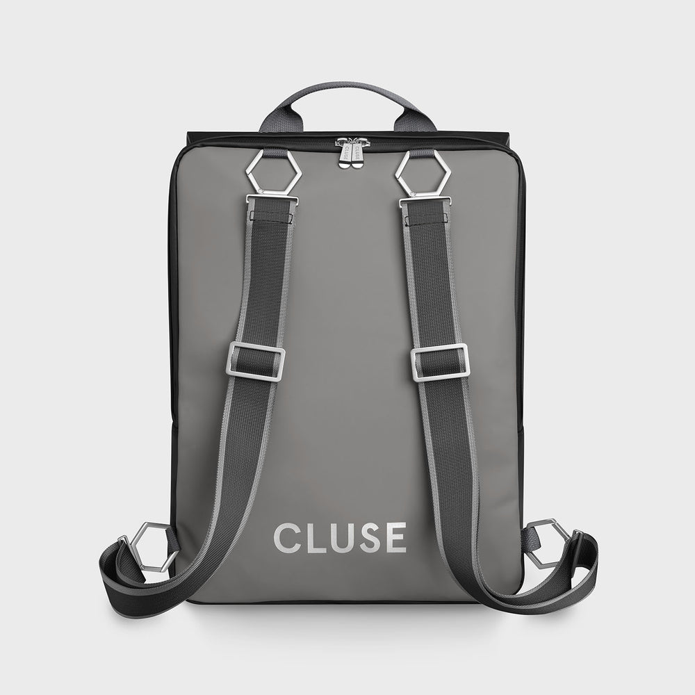 CLUSE Le Réversible Straps, Striped Black Grey, Silver Colour CS04601V - back image