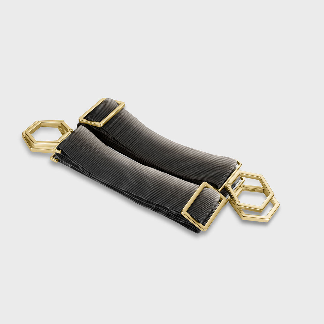 CLUSE Le Réversible Straps, Ombre Black Beige, Gold Colour  CS04604 - front image