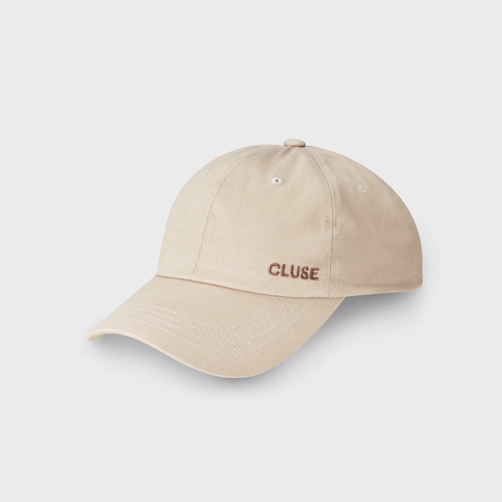 Cap Beige Brown Logo