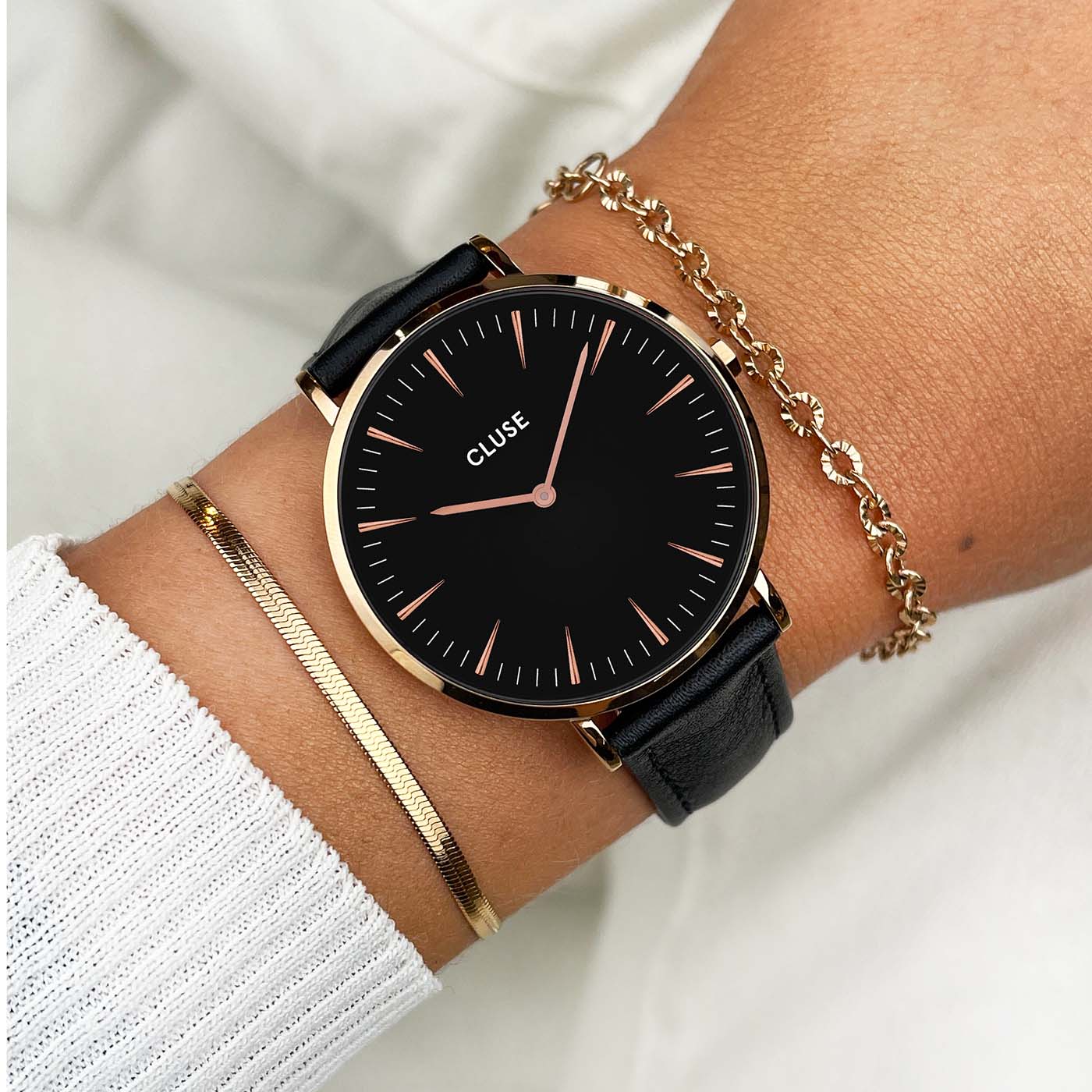 Montre cluse bracelet discount cuir