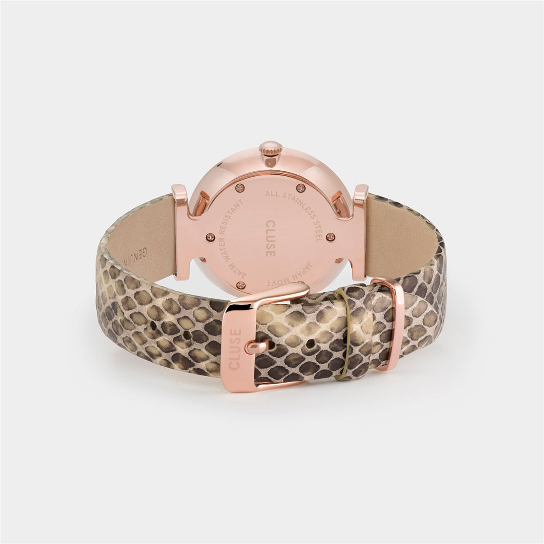 Triomphe Leather, Rose Gold, White Pearl/Soft Almond Python CW0101208007 - back