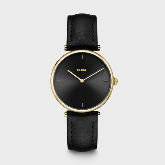 CLUSE Triomphe Leather Gold/Black CW10404 - Watch
