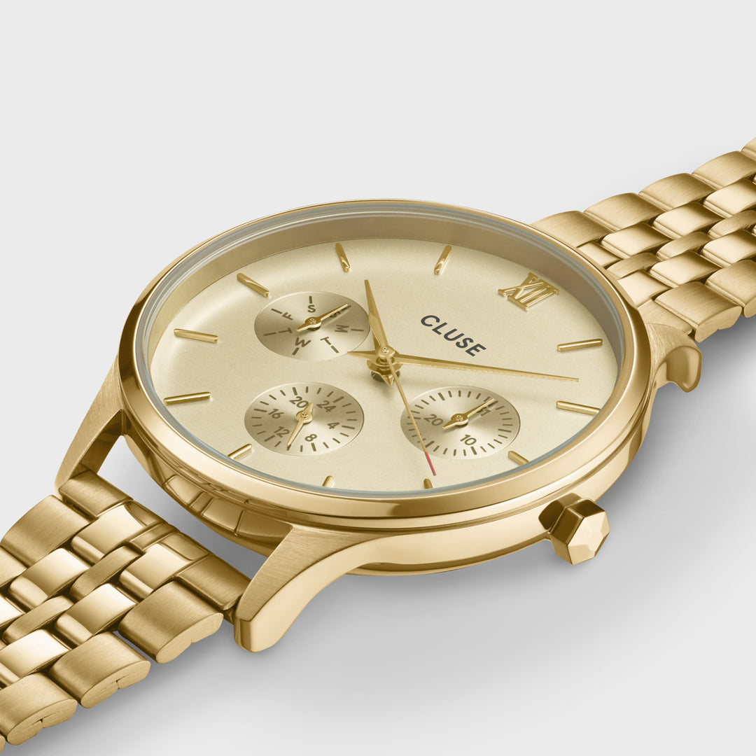 CLUSE Minuit Multifunction Gold CW10701 - Watch case detail