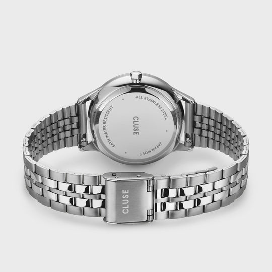CLUSE Minuit Multifunction Silver CW10703 - Watch clasp and back