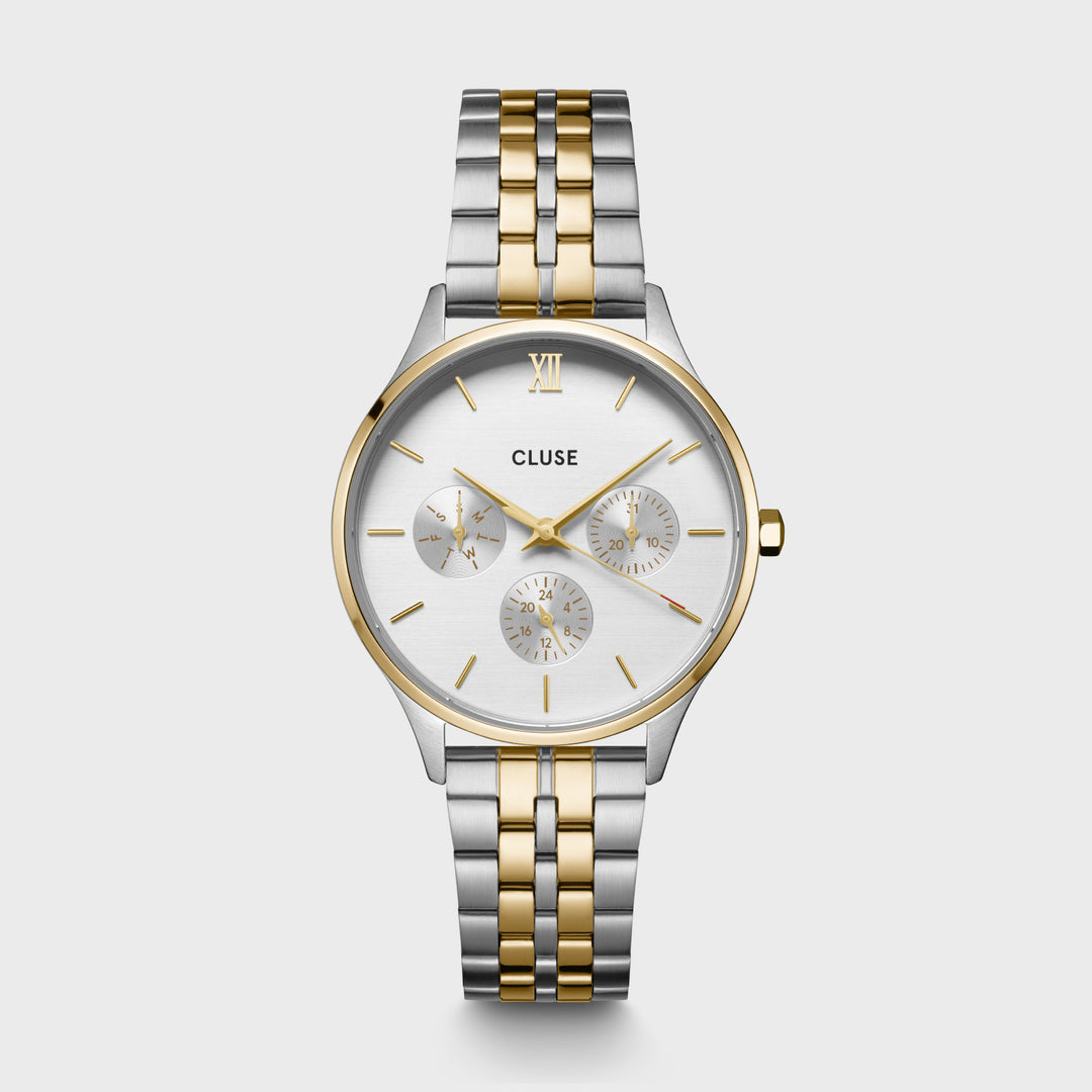 Minuit Multifunction Watch Steel, Bicolour CW10704 - watch frontal.