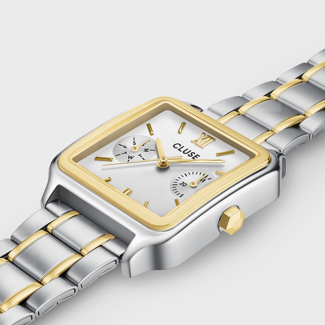 CLUSE Gracieuse Multifunction Watch Steel, Silver, Two Tone CW16402 - Watch case detail