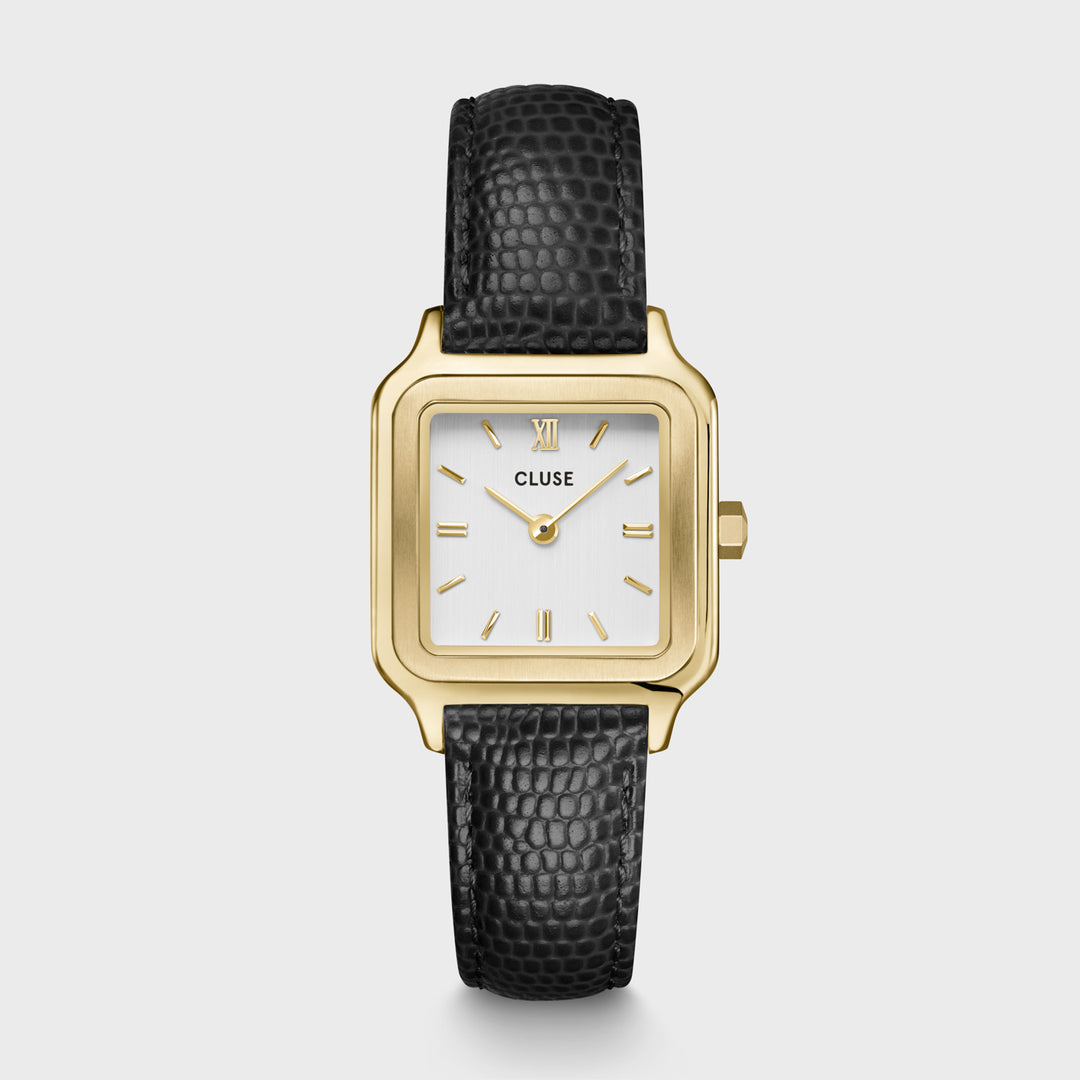 CLUSE Gracieuse Petite  Gold/Leather Black CW11805 - Watch