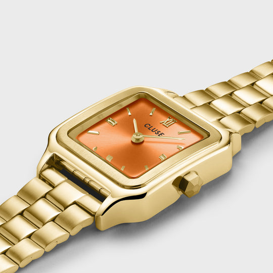 Gracieuse Petite Watch Steel, Apricot, Gold Colour CW11807 - watch detail.