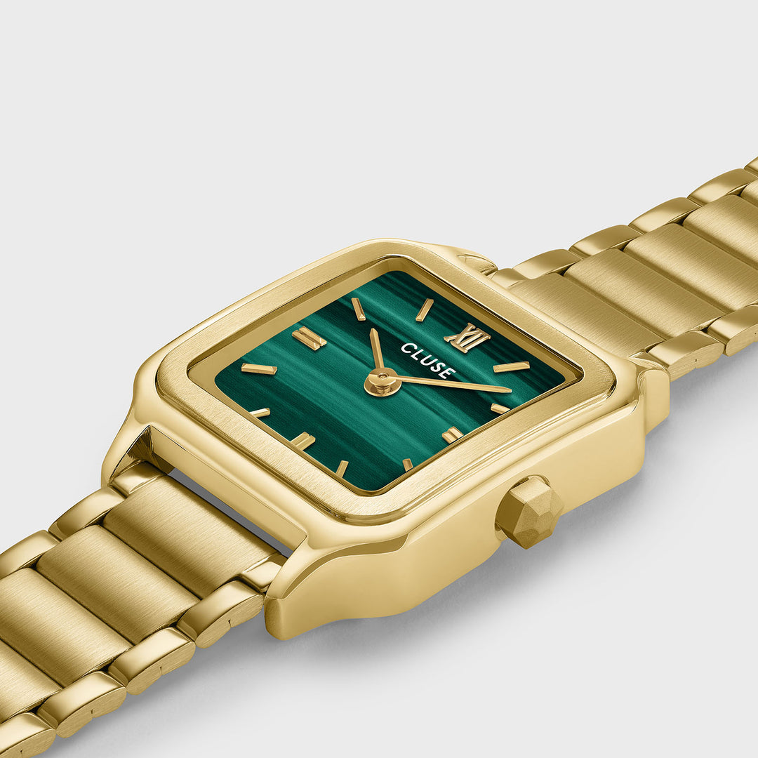 CLUSE Gracieuse Petite Watch Steel, Malachite, Gold Colour CW11828 - Watch case detail