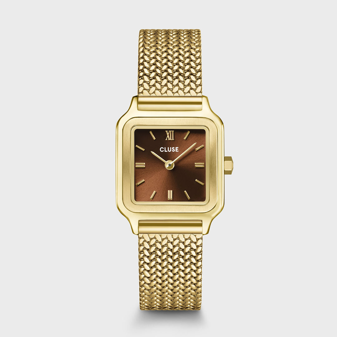 CLUSE Gracieuse Petite Watch Mesh, Brown, Gold Colour CW11830 - Watch