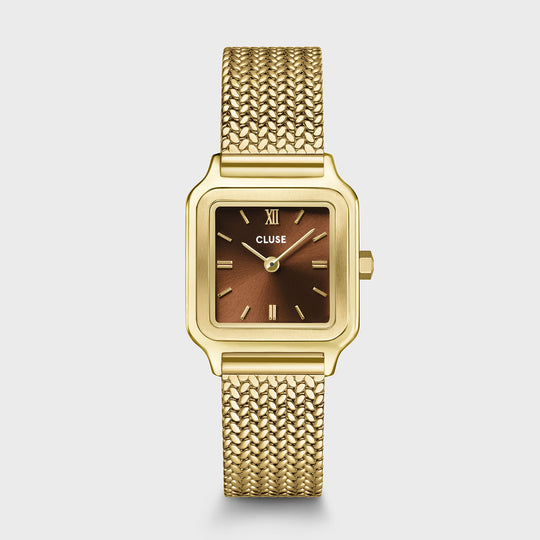 CLUSE Gracieuse Petite Watch Mesh, Brown, Gold Colour CW11830 - Watch