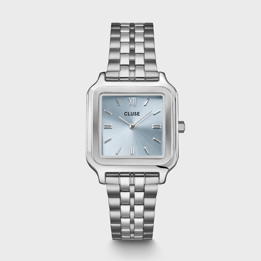 CLUSE Gracieuse Steel Silver/Light Blue CW11904 - Watch