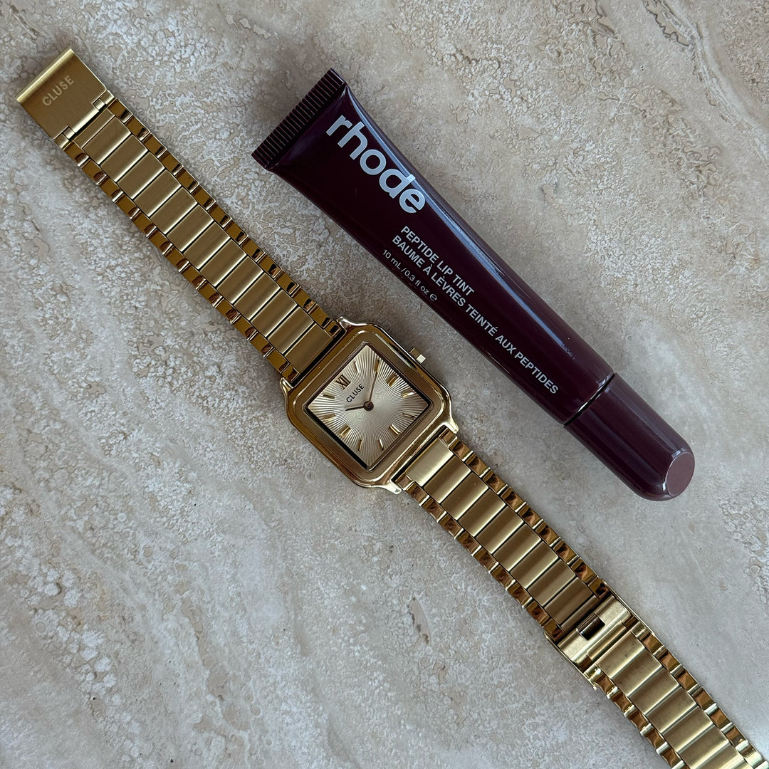 CLUSE Gracieuse Watch Steel, Sunray Textured, Gold Colour CW11911 - Influencer picture