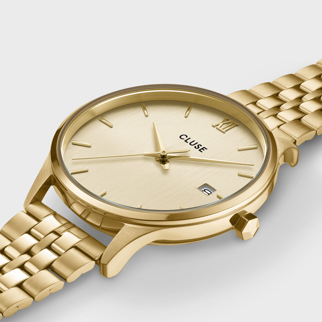 CLUSE Minuit Date Watch Steel, Full Gold Colour CW14301 - detail image